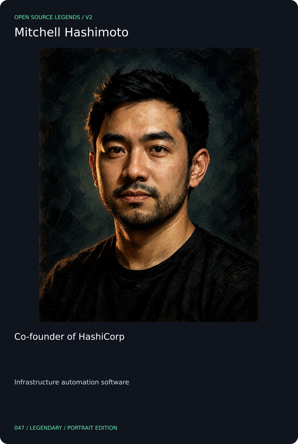 Mitchell Hashimoto card front