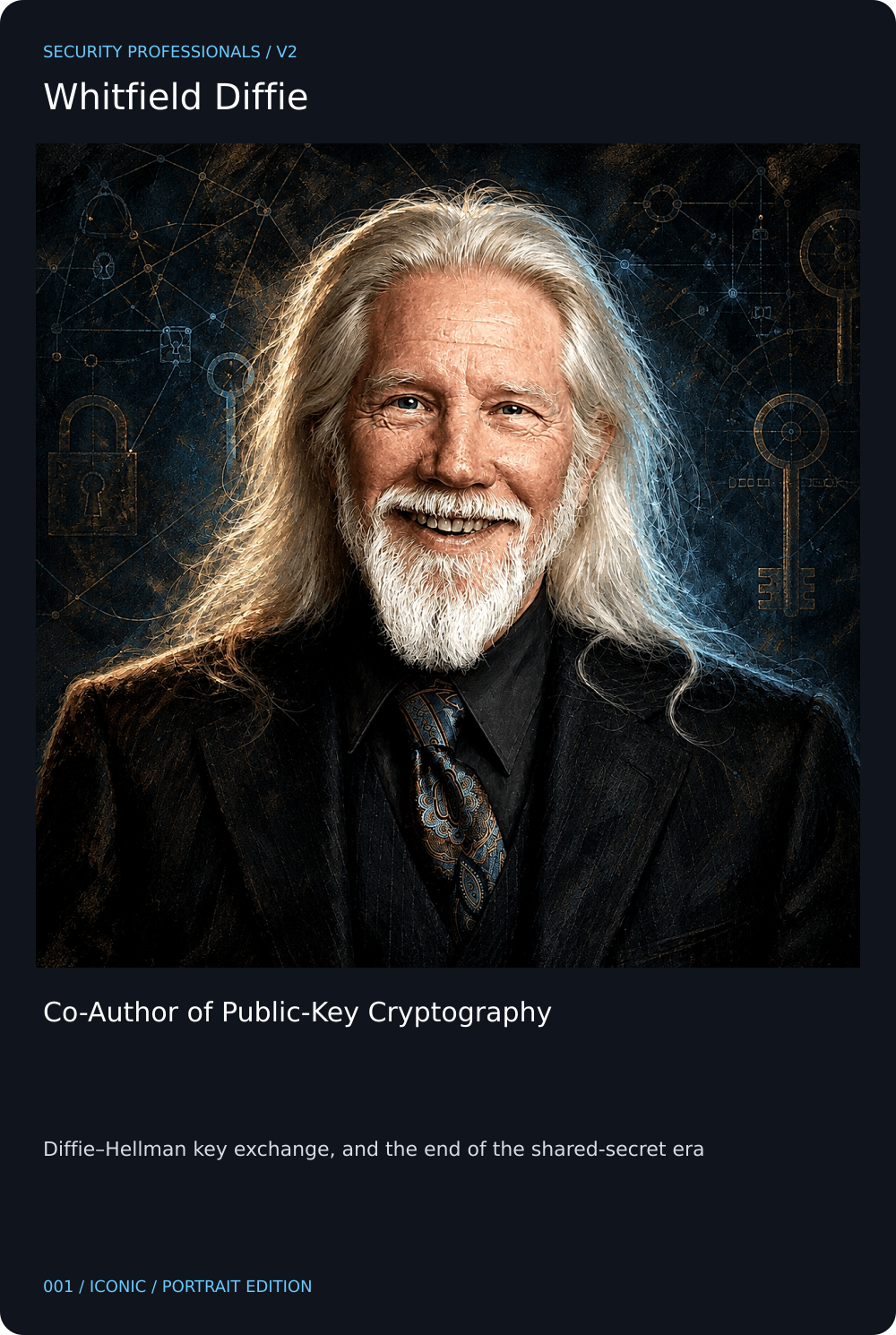 Whitfield Diffie card front