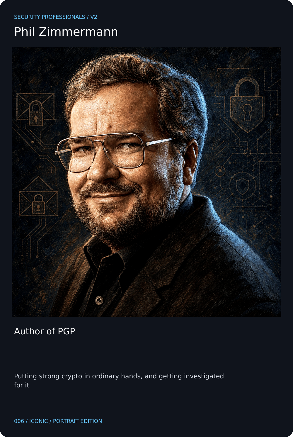 Phil Zimmermann card front