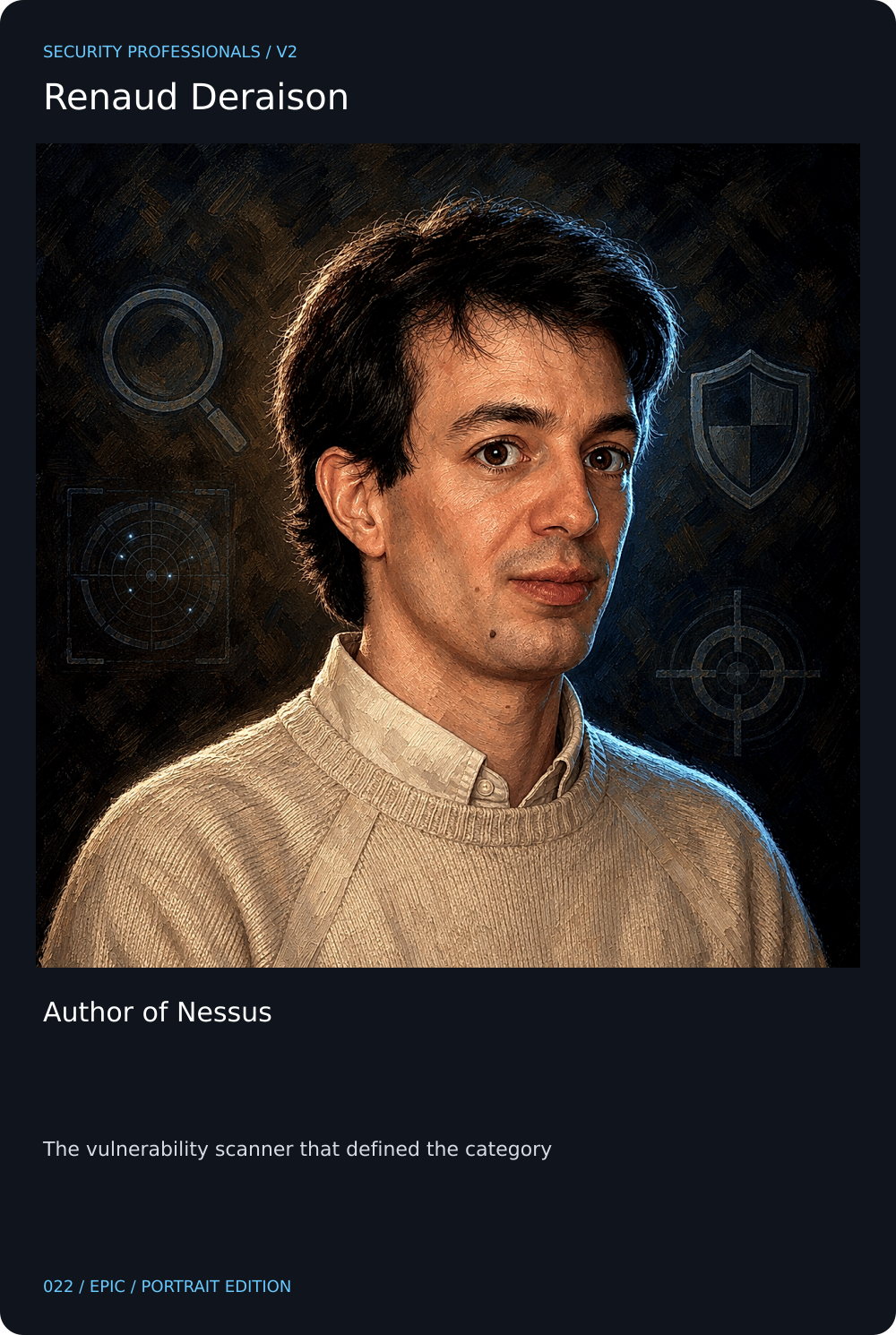 Renaud Deraison card front
